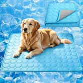 Ice Silk Cooling Pet Mat – Summer Cool Bed for Dogs & Cats (All Sizes) | Breathable & Washable Pet Blanket