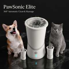 Automatic Dog Paw Cleaner & Massager – USB Rechargeable Portable Pet Paw Washer for Dogs & Cats