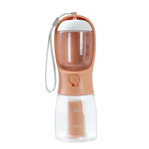 Three-in-one Portable Small Multi-functional Pet  Water Drinking Cups with Garbage Bag