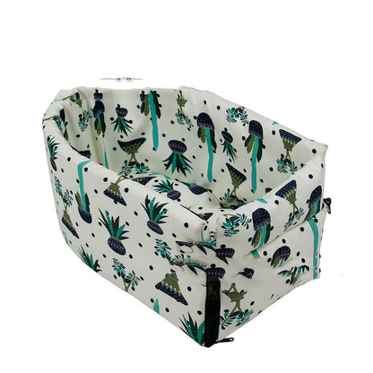Printed travel car seat pet bed for small dogs and cats - photo 4