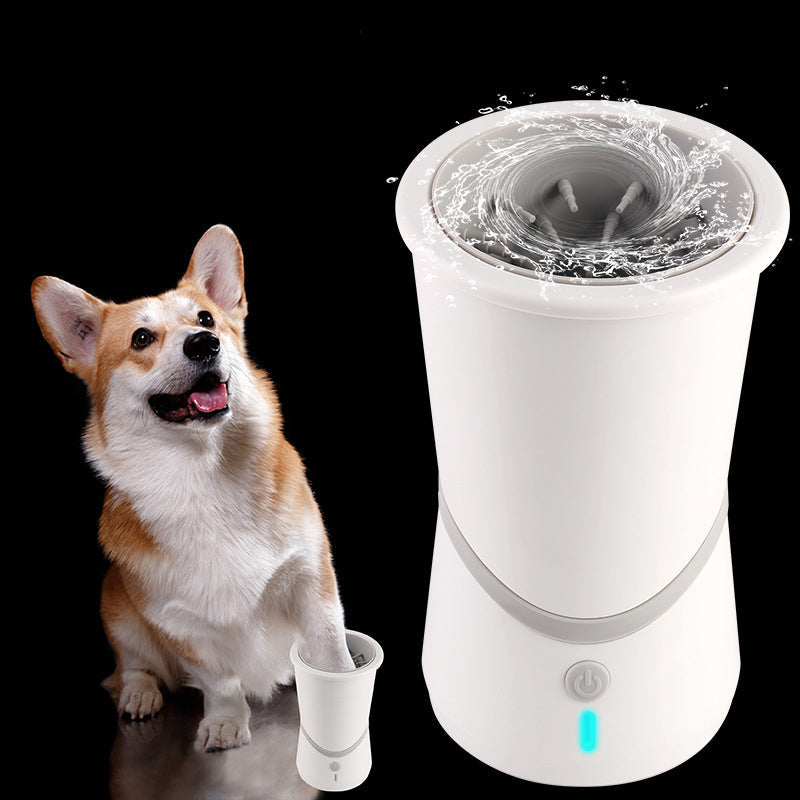 Automatic Dog Paw Cleaner & Massager – USB Rechargeable Portable Pet Paw Washer for Dogs & Cats