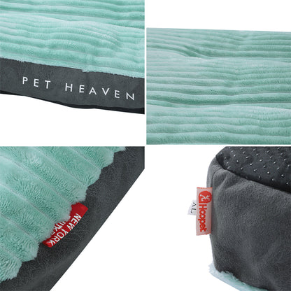 Plush corduroy orthopedic dog mattress, washable flat pet bed - photo 9