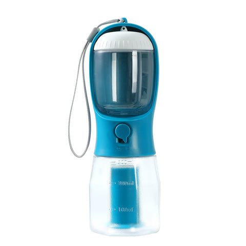 Three-in-one Portable Small Multi-functional Pet  Water Drinking Cups with Garbage Bag