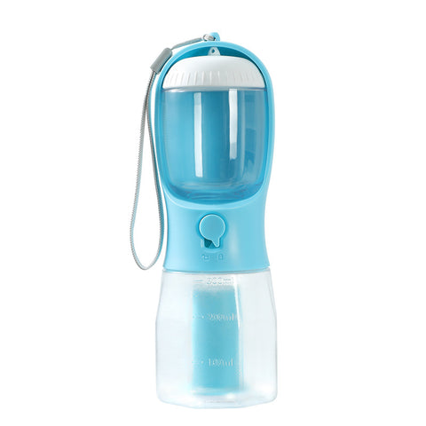 Three-in-one Portable Small Multi-functional Pet  Water Drinking Cups with Garbage Bag