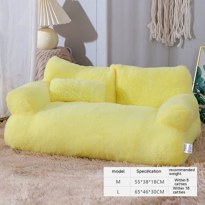 Luxury plush mini sofa cat bed for Sphynx cats and kittens - photo 7