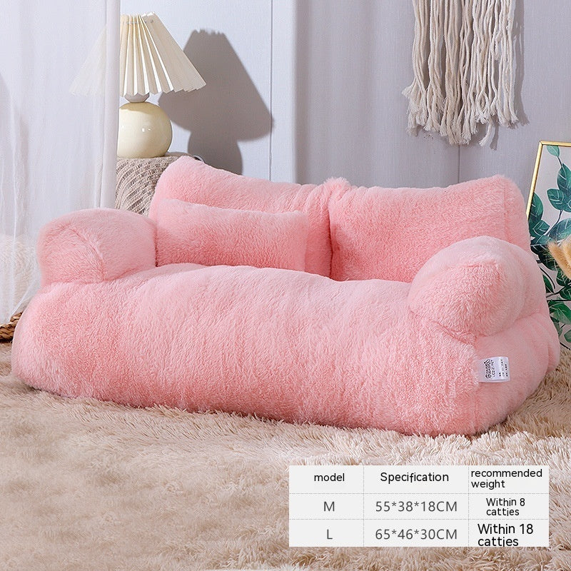 Luxury plush mini sofa cat bed for Sphynx cats and kittens - photo 12