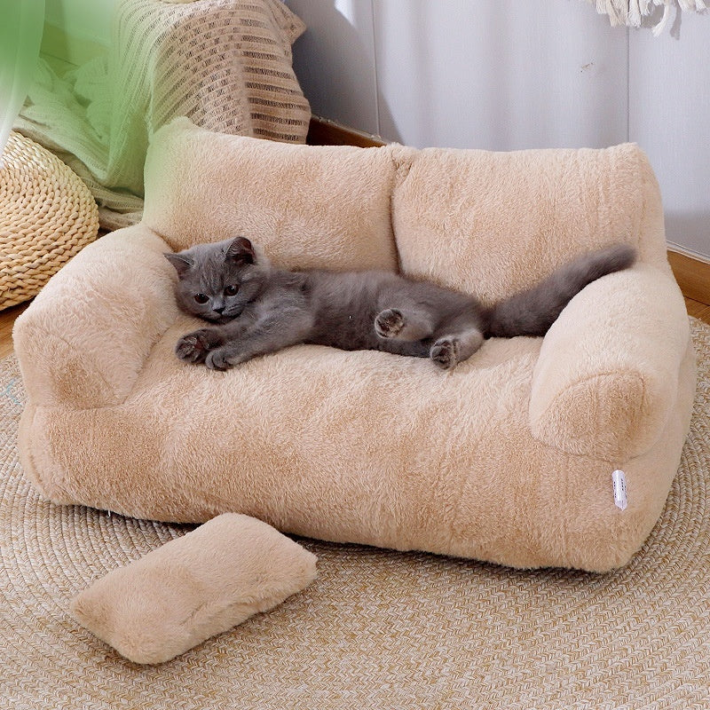 Luxury plush mini sofa cat bed for Sphynx cats and kittens - photo 8