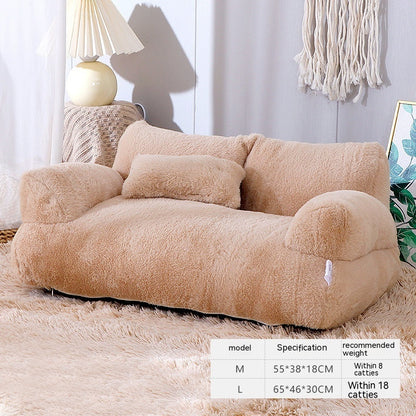 Luxury plush mini sofa cat bed for Sphynx cats and kittens - photo 9