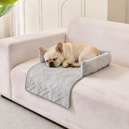 Curved sofa protector dog bed cushion for small and medium pets - photo 1