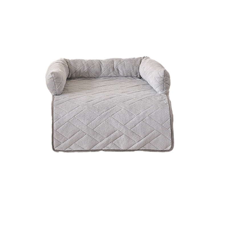 Curved sofa protector dog bed cushion for small and medium pets - photo 7