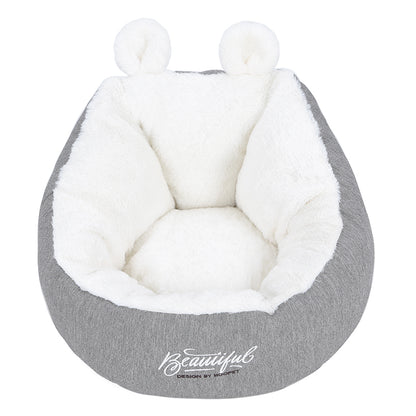 Self-warming cozy cave pet bed for small dogs and cats - photo 7