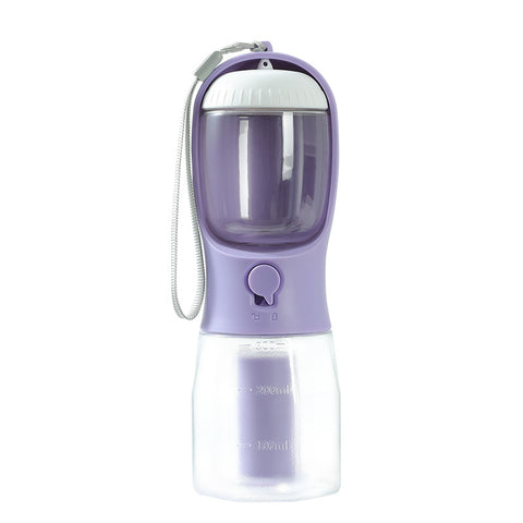Three-in-one Portable Small Multi-functional Pet  Water Drinking Cups with Garbage Bag