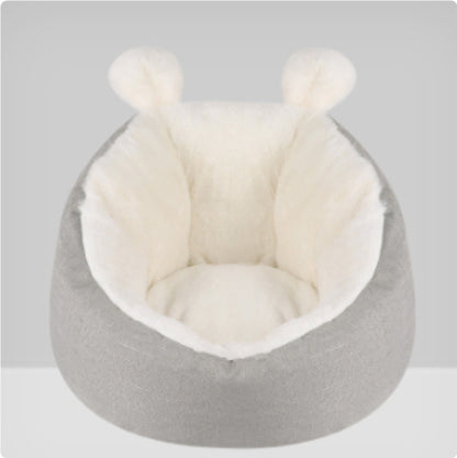 Self-warming cozy cave pet bed for small dogs and cats - photo 10