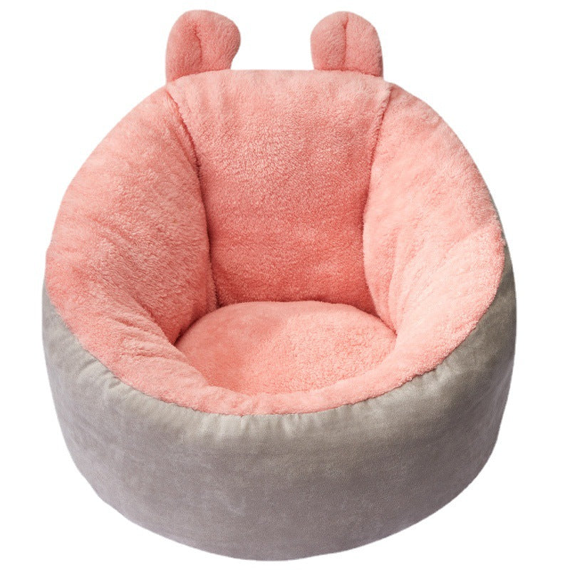 Self-warming cozy cave pet bed for small dogs and cats - photo 4