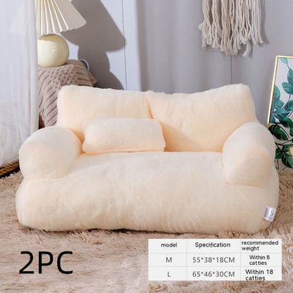 Luxury plush mini sofa cat bed for Sphynx cats and kittens - photo 4