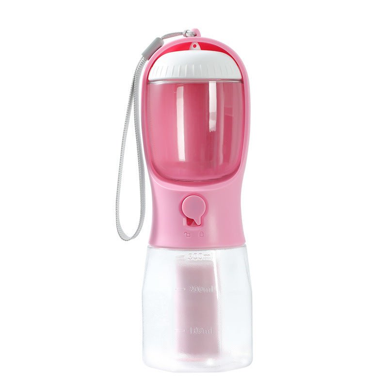 Three-in-one Portable Small Multi-functional Pet  Water Drinking Cups with Garbage Bag