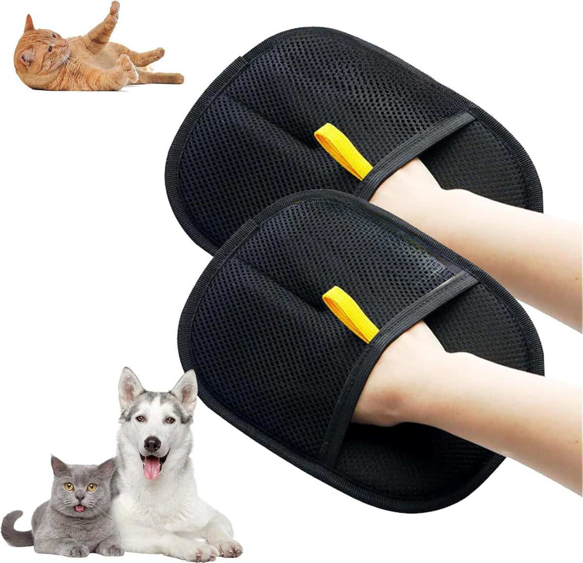 Electrostatic pet hair remover glove reversible mitt - photo 11