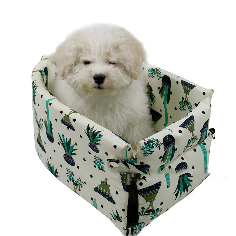 Printed travel car seat pet bed for small dogs and cats - photo 5