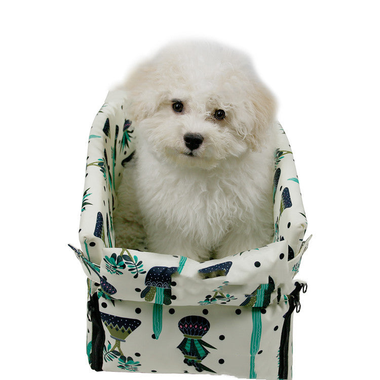 Printed travel car seat pet bed for small dogs and cats - photo 6